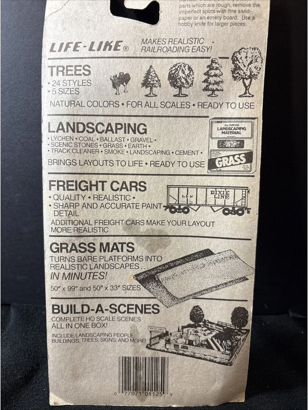 Brand New Sealed VTG Life Like HO Scenics Model Railroad Railroad Signs #1125